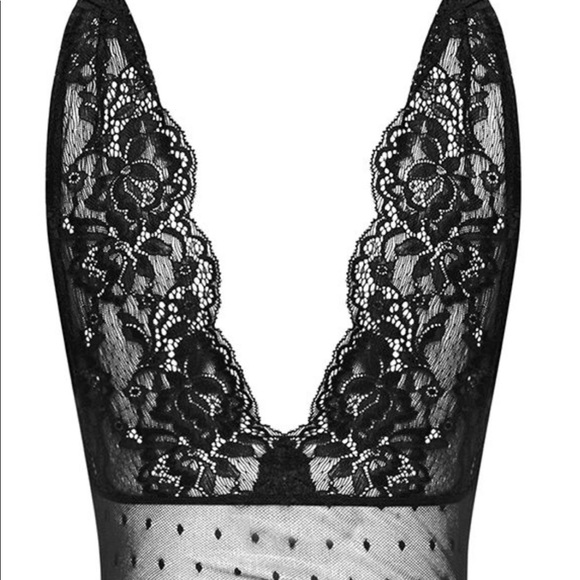 ZARA Black Lace Bodysuit NWT - Picture 5 of 8